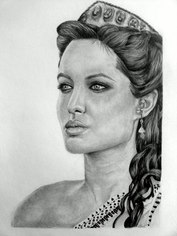 Angelina Jolie - kresba Anéz